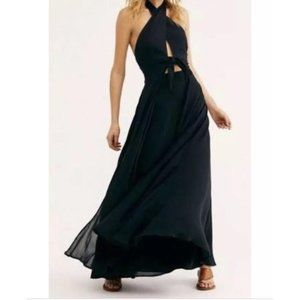 Free People Black Maxi Dress